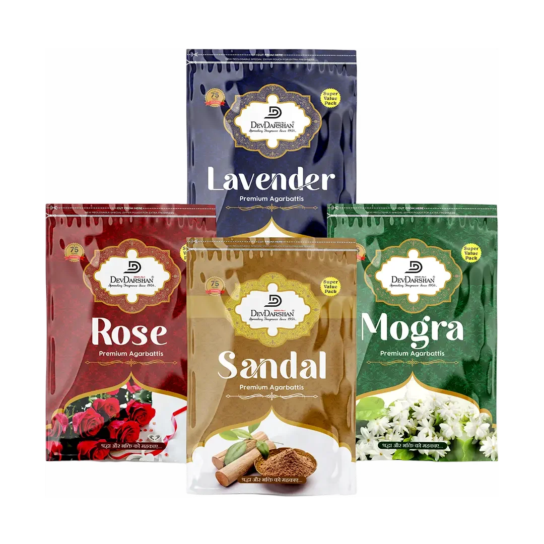 Premium Incense Sticks 35g Combo (Pack of 4)